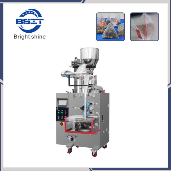 Máquina de embalaje de bolsas de té de pirámides de nylon completamente automática vertical modelo nuevo