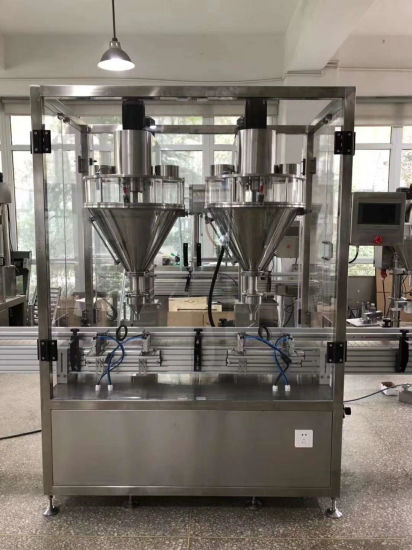 Máquina automática de llenado de botellas de polvo con barrena / Máquina de botellas de latas / Máquina llenadora de bolsas de polvo (1 o 2 cabezales de llenado)