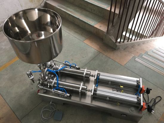 Crema manual semiautomática / líquido para lavarse las manos / máquina de llenado de alcohol líquido desinfectante