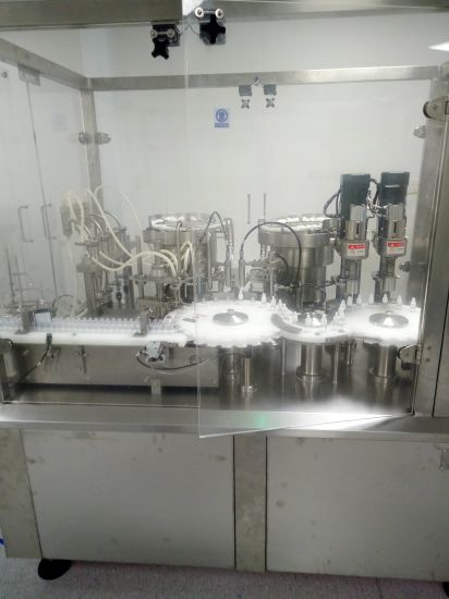 Venta caliente botella de vidrio de cigarrillo electrónico máquina tapadora de llenado de líquidos