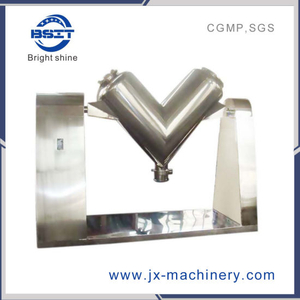 Mezclador mezclador de polvo de gránulos secos tipo V (SUS304)