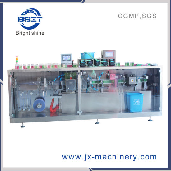 Maquinaria farmacéutica Máquina de sellado de llenado de líquido de ampollas de plástico (estándares cGMP)