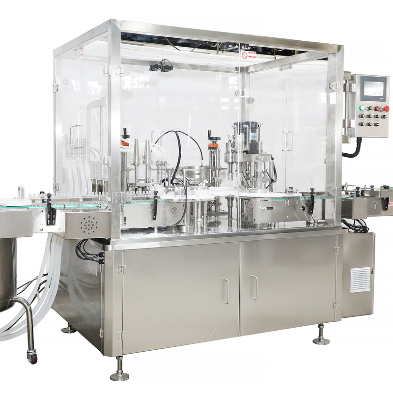 Máquina llenadora y tapadora de e-líquido de alta calidad de operación completamente automática con 220V 50hz 1P