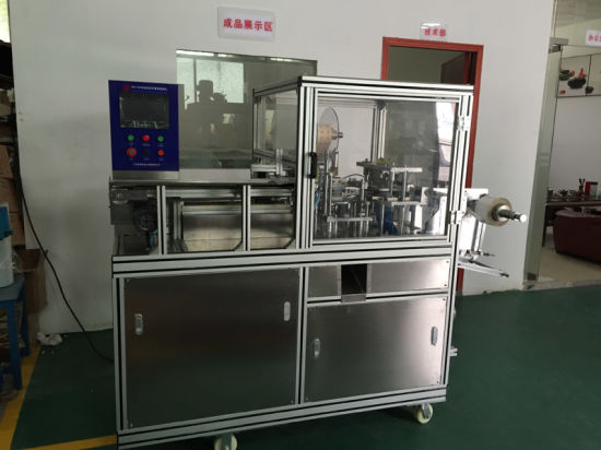Máquina de envoltura de pliegues limpiador de inodoro de burbuja azul redonda Ht960