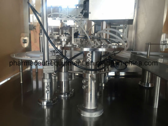 Máquina de sellado de tapones de llenado de viales de inyección de vidrio aséptico con garantía de calidad