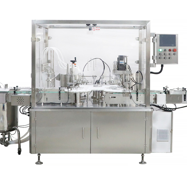 Máquina llenadora y tapadora de líquidos para gotas pequeñas, 10ml, alta velocidad