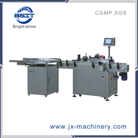 Máquina automática de etiquetado de botellas redondas adhesivas para Bsm