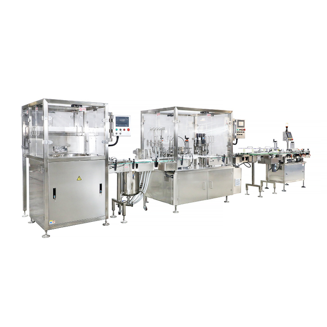 Máquina llenadora y selladora de líquidos para colirios de alta calidad para botellas de vidrio/botellas de plástico 