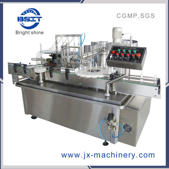 Botella de aerosol en aerosol 5-30ml Máquina tapadora de sellador de llenado de líquido de velocidad media