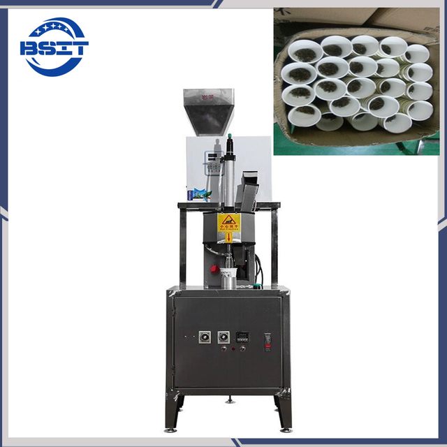 Máquina manual para fabricar vasos de papel/máquina empacadora oculta para tazas de té