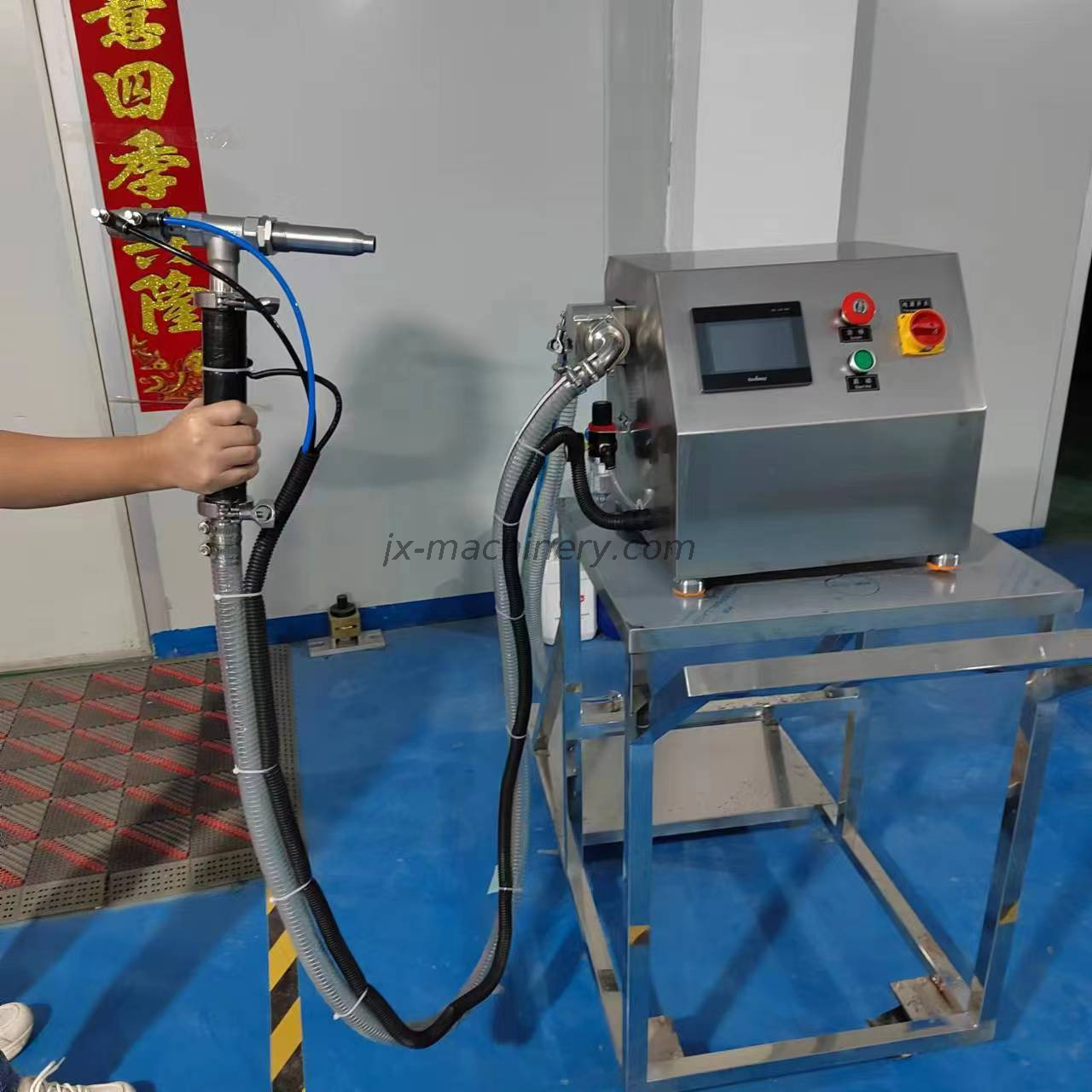 Máquina llenadora de líquidos semiautomática de jabón 0-9999 gramos