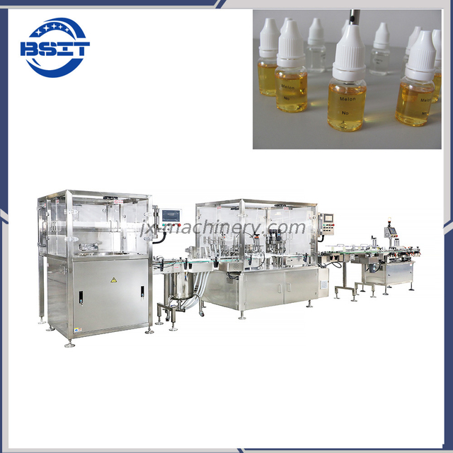 Máquina llenadora y selladora de líquidos para colirios de alta calidad para botellas de vidrio/botellas de plástico 