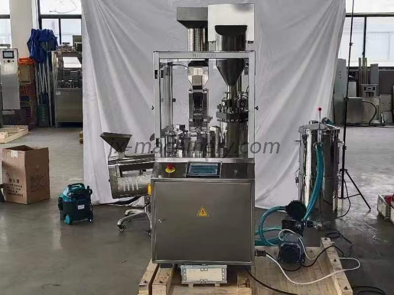 Máquina dura NJP3800 del llenador de la cápsula del gel vacío de la pantalla táctil de alta velocidad para el polvo 